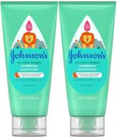 🌬️ johnson's no more tangles conditioner 6.8 ounces (value pack of 2) - gentle and effective hair detangler logo