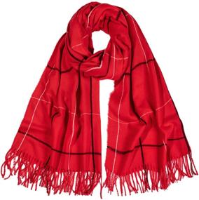 img 4 attached to SOJOS Womens Fashion Lattice Scarves Women's Accessories and Scarves & Wraps