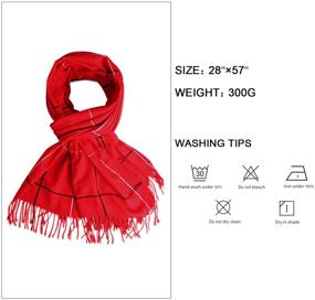img 2 attached to SOJOS Womens Fashion Lattice Scarves Women's Accessories and Scarves & Wraps