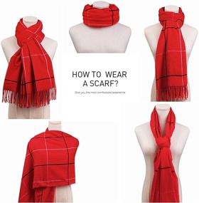 img 1 attached to SOJOS Womens Fashion Lattice Scarves Women's Accessories and Scarves & Wraps