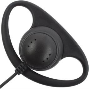 img 3 attached to Tenq D Shape Earpiece Headset PTT For Motorola Two Way Radio Walkie Talkie 2Pin(Pack Of 10)