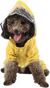 img 3 attached to 🦖 Coomour Dog Raincoats: Stylish Adjustable Dinosaur Rain Poncho for Cats & Dogs - Cute, Waterproof Hoodies for Pets of All Sizes