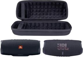 img 1 attached to Чехол для жесткой поездки co2CREA для замены на JBL Charge 4 / Charge 5 водонепроницаемого беспроводного динамика - Черный чехол