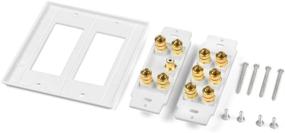 img 1 attached to 🎧 Enhanced Home Theater 5.1 Surround Sound Distribution Wall Plate