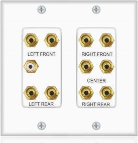 img 3 attached to 🎧 Enhanced Home Theater 5.1 Surround Sound Distribution Wall Plate