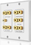 🎧 enhanced home theater 5.1 surround sound distribution wall plate logo