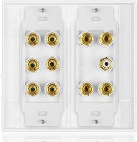 img 2 attached to 🎧 Enhanced Home Theater 5.1 Surround Sound Distribution Wall Plate