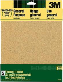 img 2 attached to 📦 3M 9005NA Aluminum Sandpaper Assorted: Premium-grade Sanding Sheets for Smooth Finishing