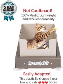 img 3 attached to 🐱 SpeedySift: Large Cat Litter Box with Disposable Sifting Liners & High-Sided Corrugated Plastic Board