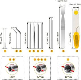 img 3 attached to 🧵 Top-rated 10 Piece Paracord Stitching Needles Set: High-quality Stainless Steel Paracord Tools for Bracelet and Leather Weaving