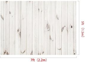 img 2 attached to 📷 Kate 7x5ft White Wood Photography Backdrop: Perfect Shiplap Wood Background for Captivating Photos