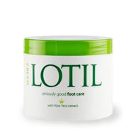 👣 lotil 3.8oz foot cream in jar by lotil logo