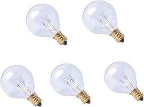 img 4 attached to 💡 20W E12 Base Replacement Light Bulbs for Scentsy Middle Size Candle Wax Warmers - G30 Globe 120V Bulbs (Pack of 5)