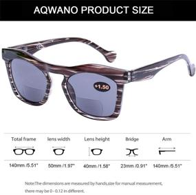 img 2 attached to 🕶️ UV400 Protection Bifocal Sunglasses Readers for Men and Women, Oversized Outdoor Reading Glasses 2.0