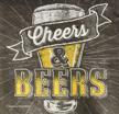 cheers beers birthday beverage napkins logo