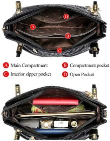 img 2 attached to 👜 Stylish & Functional FOXER Women's Genuine Leather Handbag - Perfect Tote Purse for Every Occasion