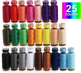 img 3 attached to 🧵 ilauke 50Pcs Bobbins Sewing Threads Kit: 400 Yards Thread Spools, Prewound Bobbins with Case for Brother Singer Janome Machine - 25 Vibrant Colors