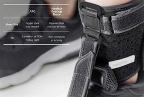 img 3 attached to 🦶 NEOFECT Foot Up Brace - AFO Foot Drop Brace for Walking, Shoe Inserts for Men and Women, Sleeping Aid, Stroke Recovery Equipment for Right and Left Feet