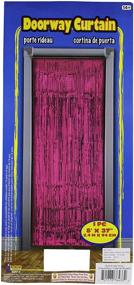 img 1 attached to Metallic Curtains Foil Fringe Pink