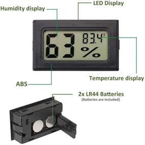 img 3 attached to 🌡️ 8 Pack AUTIDEFY Mini Digital Temperature Humidity Meters - LCD Display Fahrenheit (℉) Indoor Thermometer Hygrometer Gauge