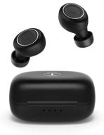 🎧 ultra-compact true wireless earbuds, abramtek e8 mini bluetooth 5.0 headphones, portable usb-c charging case, ipx7 waterproof, stereo earphones for sports workout logo