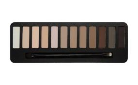 img 2 attached to 💄 W7 Mighty Mattes Eyeshadow Palette - 12 Highly Pigmented Shades in Creamy, Long-lasting Formula - Includes Natural Nudes, Grays & Smokey Browns - Suitable for Eye Makeup, Transition, Base Shades - Cruelty-free