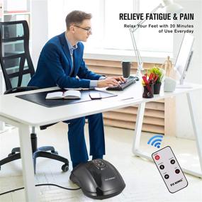 img 1 attached to 🦶 Revitalize and Relieve Discomfort with FIT KING Foot Massager FT-001FR - Shiatsu Massage, Heat, and Remote Control