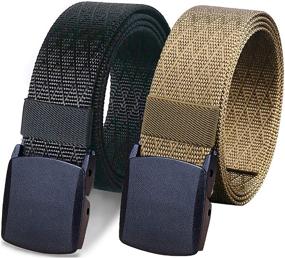 img 4 attached to 🌲 WYuZe Outdoor Military Tactical Webbing Men's Belts: Enhanced Accessories for Adventurous Souls