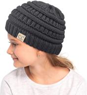 🧢 c c hatsandscarf beanie stretchy yj 847 kids girls' cold weather accessories logo