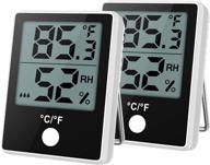 🌡️ pack of 2 oria digital hygrometer thermometer – accurate indoor temperature and humidity monitor for house, office, and greenhouse logo