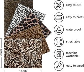 img 2 attached to Transfer Leopard Clothing Decoration Material