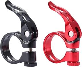 img 2 attached to 🚲 Bicycle Bike Quick Release Seatpost Clamp: Find 31.8mm & 34.9mm Black/Red/Blue Options for MTB & Road Bike