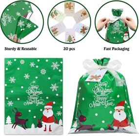 img 1 attached to 🎁 Christmas Decorative Gift Bags Set