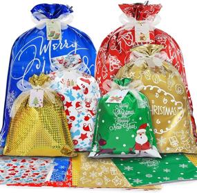 img 4 attached to 🎁 Christmas Decorative Gift Bags Set