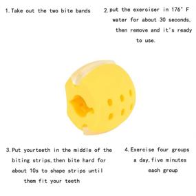 img 1 attached to 30lb Yellow Jaw Exerciser for Jawline & Neck Toning - Double Chin Reducer