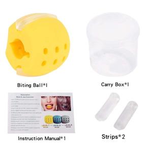 img 2 attached to 30lb Yellow Jaw Exerciser for Jawline & Neck Toning - Double Chin Reducer