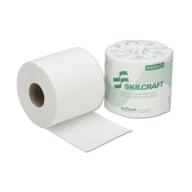 🧻 skilcraft toilet tissue - high-quality 2-ply, 500 sheets per roll, value pack of 96 rolls logo