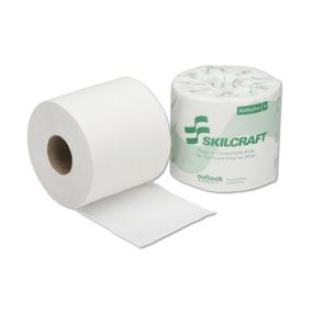 img 1 attached to 🧻 SKILCRAFT Toilet Tissue - High-Quality 2-Ply, 500 Sheets per Roll, Value Pack of 96 Rolls