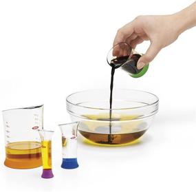 img 2 attached to Efficient and Convenient: OXO Good Grips 7-Piece Nesting Measuring Beaker Set for Accurate and Easy Measurement