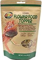 🦎 a natural delight for lizards: introducing zoo med lizard flower food topper logo