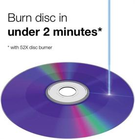 img 1 attached to 📀 Verbatim CD-R: 100pk Spindle | White Inkjet Hub Printable Media Disc | 700MB 52X Recordable