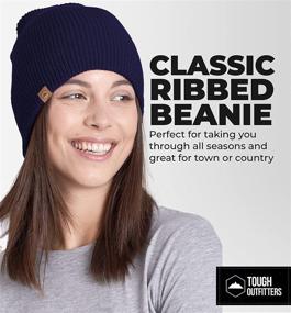 img 1 attached to ❄️ Winter Beanie Knit Hats for Men & Women - Comfy Daily Knit Ribbed Cap - Cozy & Stylish Toboggan Skull Caps for Cold Weather