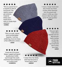 img 2 attached to ❄️ Winter Beanie Knit Hats for Men & Women - Comfy Daily Knit Ribbed Cap - Cozy & Stylish Toboggan Skull Caps for Cold Weather