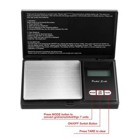 img 1 attached to 📏 Precision Digital Pocket Scale Set - 100g 0.01g Mini Scale for Food, Jewelry, with 8 Calibration Weights including 1g, 2g, 5g, 10g, 20g, 100g, Tweezers Included