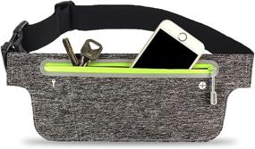 img 3 attached to 🏃 Stay Hands-Free on Your Runs with the Running Waist Pack - Lightweight Fitness Belt with Water-Resistant Design, Reflective Details, and Adjustable Waistband - Ideal for Running, Climbing, and Outdoor Workouts