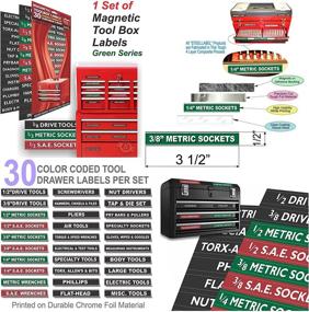 img 1 attached to Green Edition Mechanic's LOT - The Ultimate 727 Organizer Labels Deal for Effortless Tool, Tool Boxes, Breaker Panel, Electronics, and Personal Item Organization - Enhance Your Shop's Efficiency!