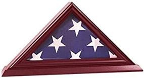 img 2 attached to DECOMIL - Solid Wood Cherry Finish 3'x5' Flag Display Case: Perfect Shadow Box for Flags (Not for Burial Funeral Flag)