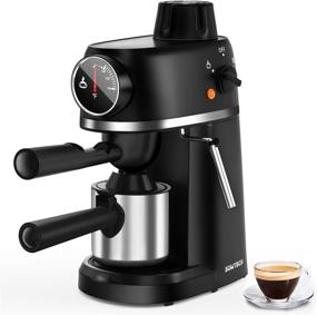 img 4 attached to ☕ SOWTECH Espresso Machine: 3.5 Bar Latte Coffee Maker with Milk Frother, Stainless Steel Pot