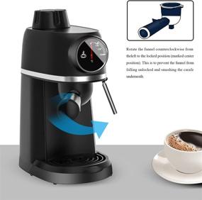 img 1 attached to ☕ SOWTECH Espresso Machine: 3.5 Bar Latte Coffee Maker with Milk Frother, Stainless Steel Pot