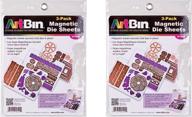 🧲 artbin magnetic die sheets - pack of 6 (3 per pack), seo-optimized logo